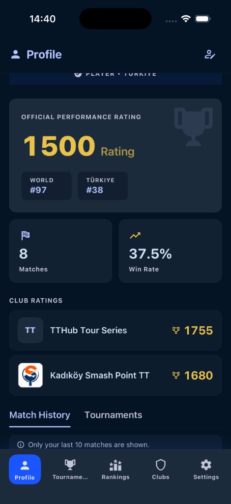 Player profile